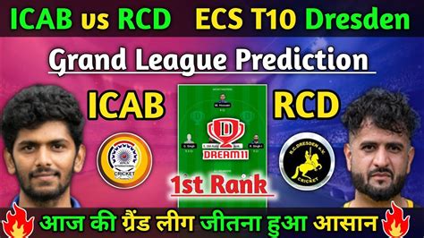 ICAB Vs RCD Dream11 Team ICAB Vs RCD Dream11 Prediction ICAB Vs RCD