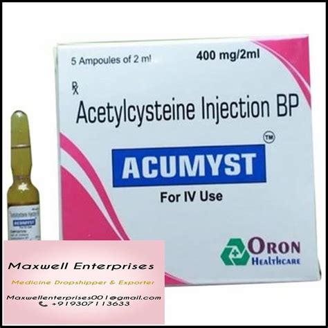 Yashvan Liquid Acetylcysteine Injection BP Packaging Size 1 Vial 1