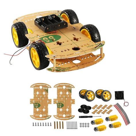 Arduino 4wd Car Chassis Kit Robot Kit Robot Car Smart Chassis Kit With 4 Tt Motor Smart