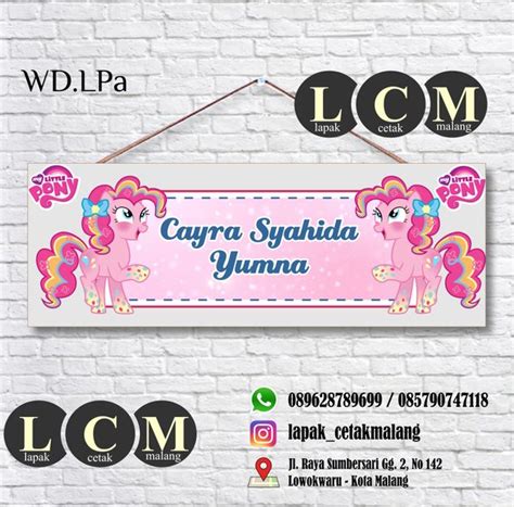 Jual Wall Decor Karakter Unicorn 01a Gantungan Kayu Hanging Dorr Hiasan