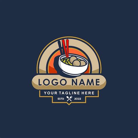 Premium Vector The Meatball Resto Logo