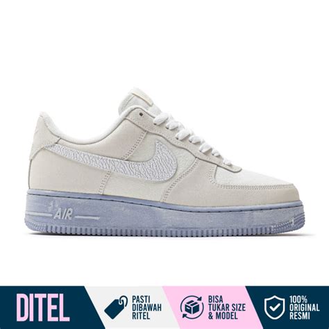 Jual Nike Air Force 1 LV8 EMB Summit White Blue Whisper DV0787 100