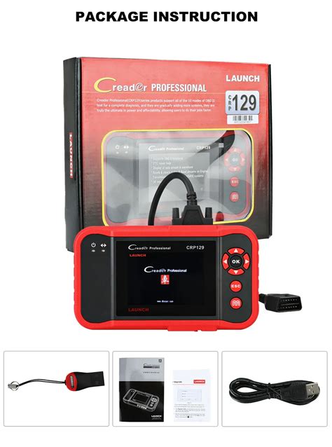 Original Launch Creader Crp Obd Code Reader Crp Obdii