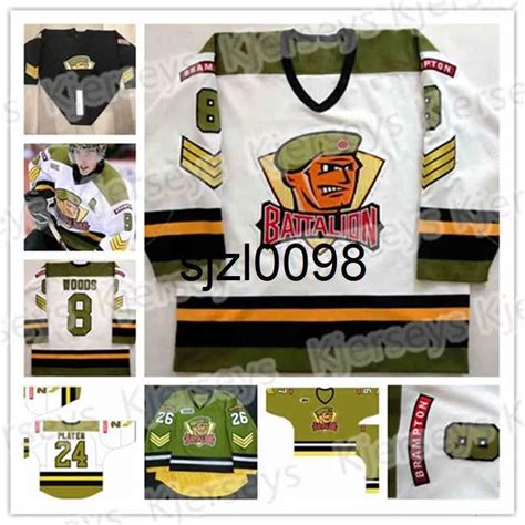 Sj Ceocustom Vintage Ohl Brampton Battalion Hockey Jerseys Cody