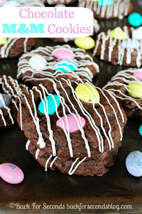 Chocolate M&M Cookies - Back for Seconds