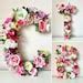 Colourful D Flower Letters Floral Letter Woodland Nursery Wall Boho