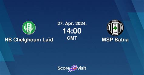 HB Chelghoum Laïd vs MSP Batna live stream and lineups Scorevisit