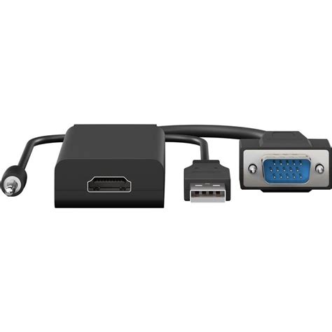 Goobay VGA Med AUX HDMI Adapter Sort