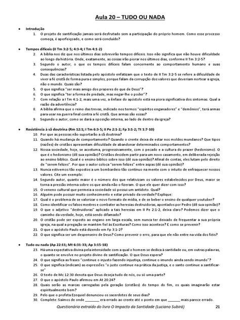 Aula 20 Tudo Ou Nada Pdf