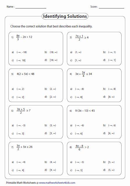 50 Solving Two Step Inequalities Worksheet Worksheets Library