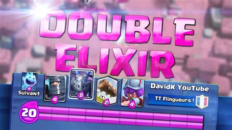 Clash Royale Defi Double Elixir Pack Opening Coffre Super Defi Double