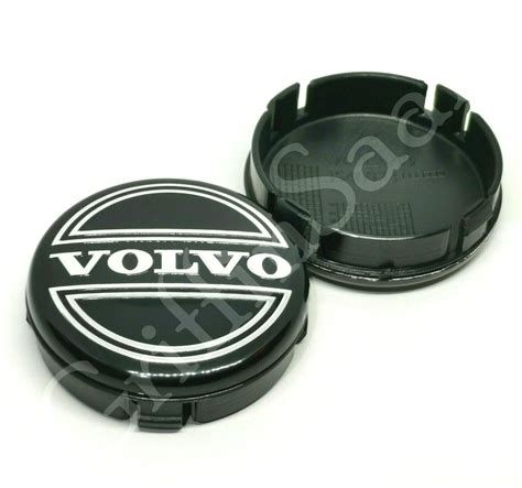 1x Volvo Alloy Wheel Centre Hub Cap 64mm Black C30 C70 S40 V50 S60 V70