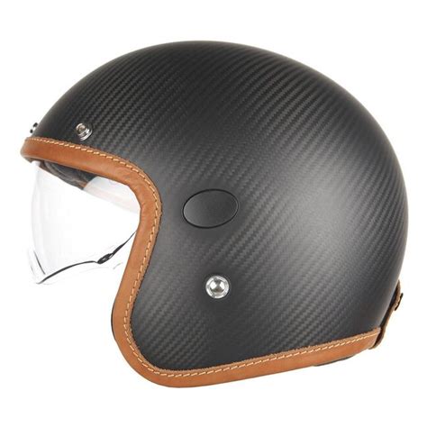 Helstons Naked Open Face Helmet Carbon Fiber