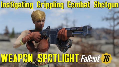 Fallout Weapon Spotlights Instigating Crippling Combat Shotgun