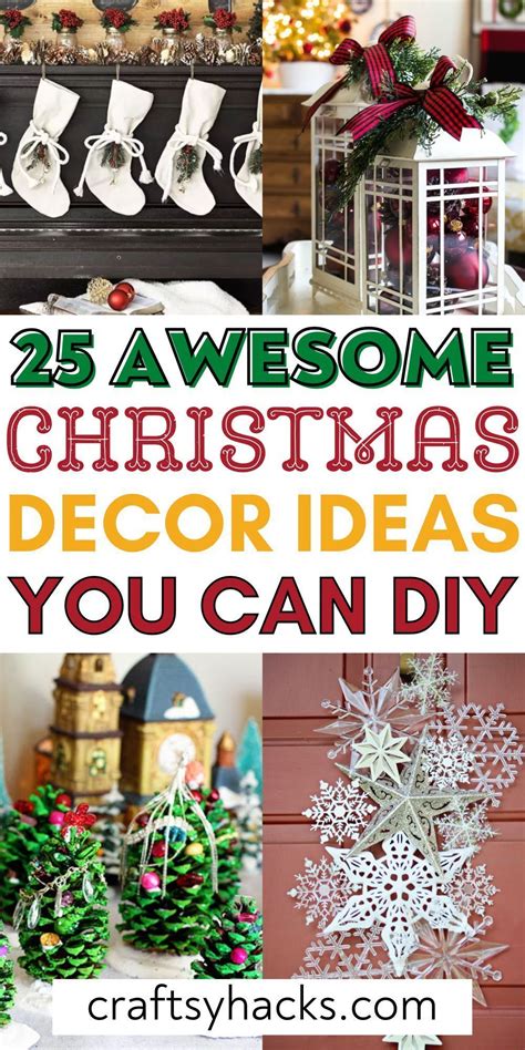 25 Beautiful Diy Christmas Decorations Artofit