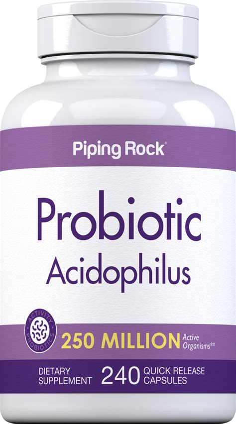 Probiotic Acidophilus 250 Million Organisms Acidophilus Probiotics