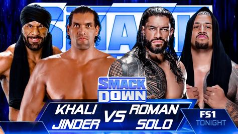 WWE The Great Khali Jinder Mahal Vs Roman Reigns Solo Sikoa WWE2K23 PC