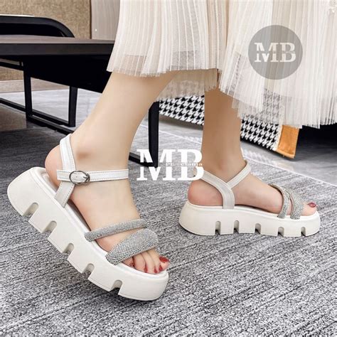 Jual SELOP SANDAL JELLY WEDGES WANITA DEWASA TEBAL SLIP ON PERMATA TALI