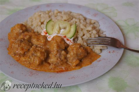 Magyaros húsgombócok recept Csabaa konyhájából Receptneked hu