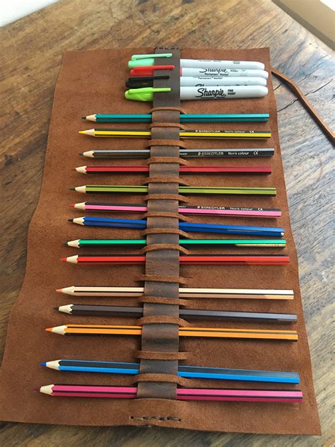 Pen case holder, Custom pencil case, Handmade unique pencil holders