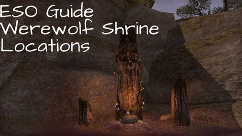 Eso Guide Werewolf Shrine Locations Youtube