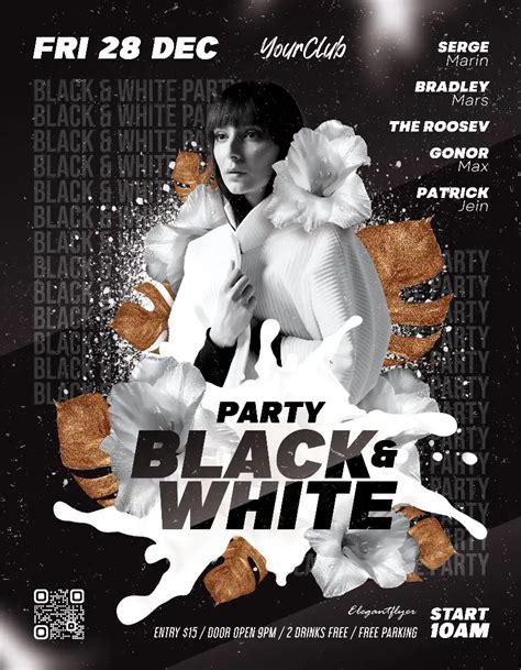 Black And White Event Poster Design