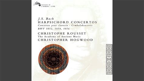 J S Bach Concerto For Harpsichord Strings And Continuo No In F