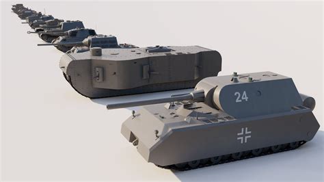 German Tanks Size Comparison D Youtube