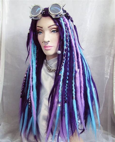 Wild Cosmic Designs on Instagram: “CyberPunk dreadlock wig with goggles ...