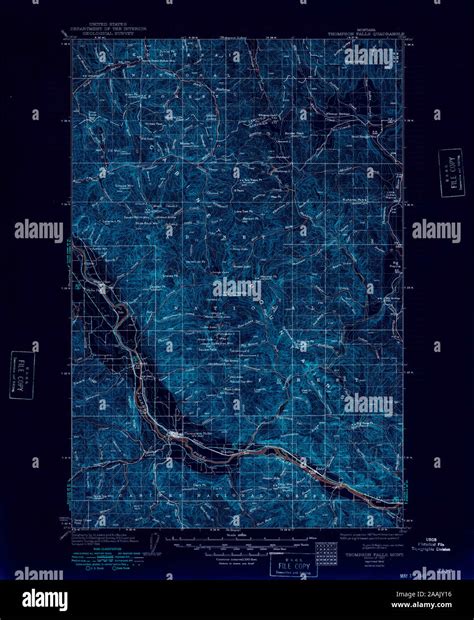 Thompson falls montana map hi-res stock photography and images - Alamy