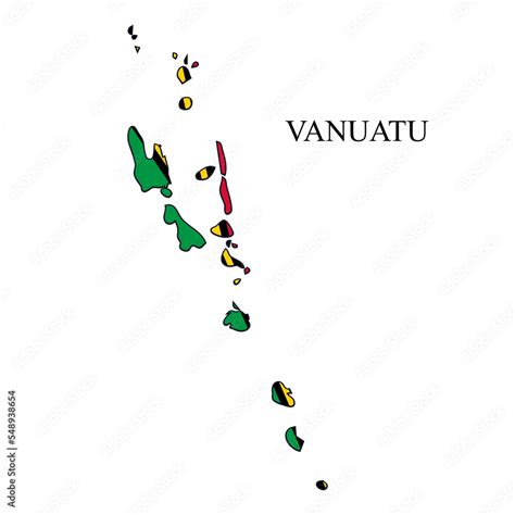 Vanuatu map vector illustration. Global economy. Famous country ...