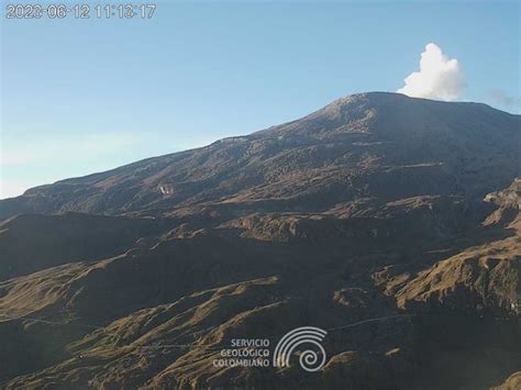 El Volcán Nevado del Ruiz continúa con niveles bajos de sismicidad