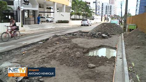 V Deo Buracos E Obras Atrapalham Tr Nsito Na Zona Sul Do Recife Ne G