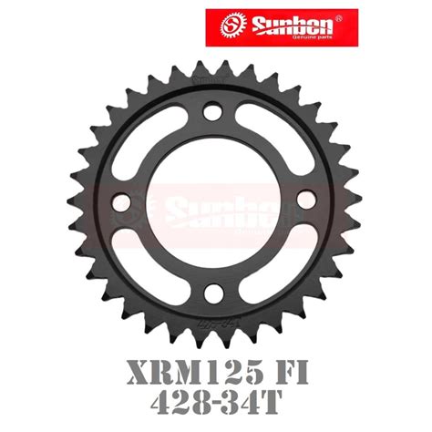 REAR SPROCKET SUNBEN FOR XRM125 FI HONDA RS125 WAVE125 428 34T 36T 38T