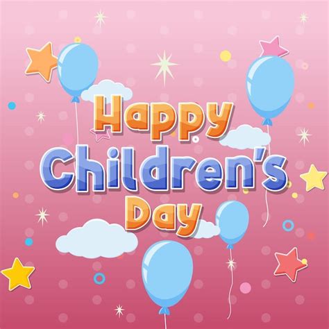 Premium Vector | Happy children's day banner