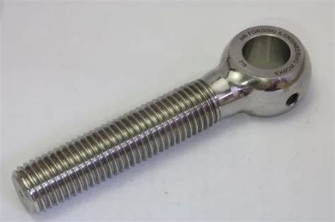 Silver Stainless Steel Super Duplex Eye Bolt For Hardware Fitting At