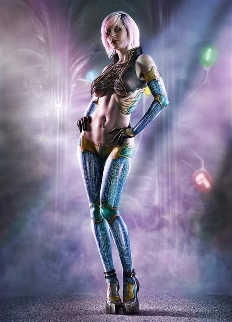 By Jeffery Scott Cyberpunk Girl Fantasy Girl Cyberpunk Art