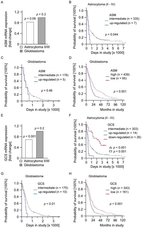 A Asm Mrna Expression Was Assessed In Astrocytomas Who Grades