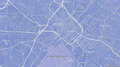 Downtown Charlotte, Charlotte, NC Political Map – Democrat & Republican ...