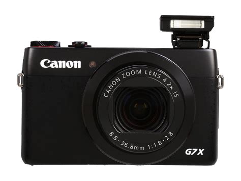 Canon Powershot G7 X Black 202 Mp 42x Optical Zoom 24mm Wide Angle