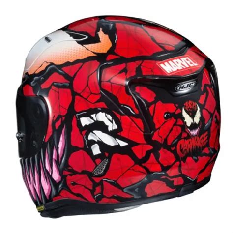 Casco Integrale HJC RPHA 11 CARNAGE MARVEL MC1 In Fibra Rosso