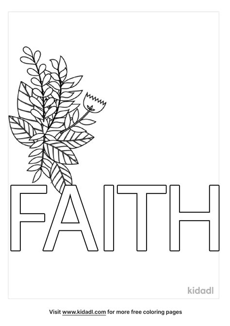 Faith Coloring Sheet At Tarjoeyblog Blog