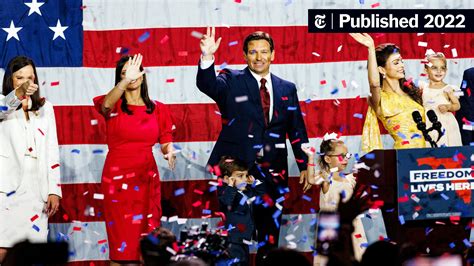 Desantis Wins Florida Re Election In A Rout The New York Times