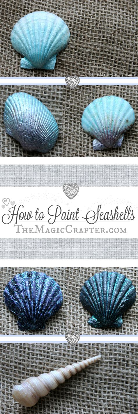 How To Paint Seashells It S So Easy The Magic Crafter Sea