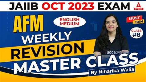 Jaiib October 2023 Afm Jaiib English Medium Weekly Revision Master