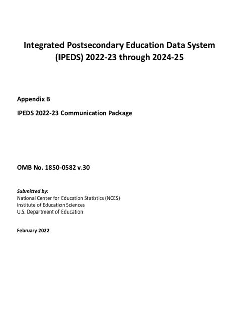 Fillable Online 2022 23 Survey Materials Form IPEDS Data Collection