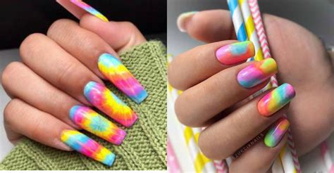 Como Fazer Unhas Tie Dye Em Casa Facilidade Em Casa