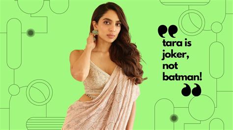 Sobhita Dhulipala Tara Becomes Joker Not Batman Sabyasachi Made