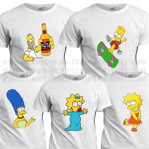 Playera Personalizada Simpson Homero March Camisa Casal Camisetas