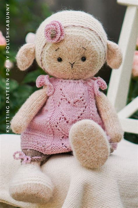 Knitting Pattern Outfit Heart Knitted Toy Clothes Pattern